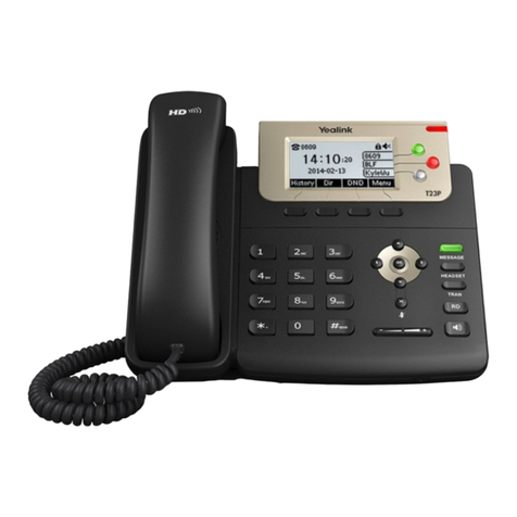 Yealink SIP-T23G quick start guide