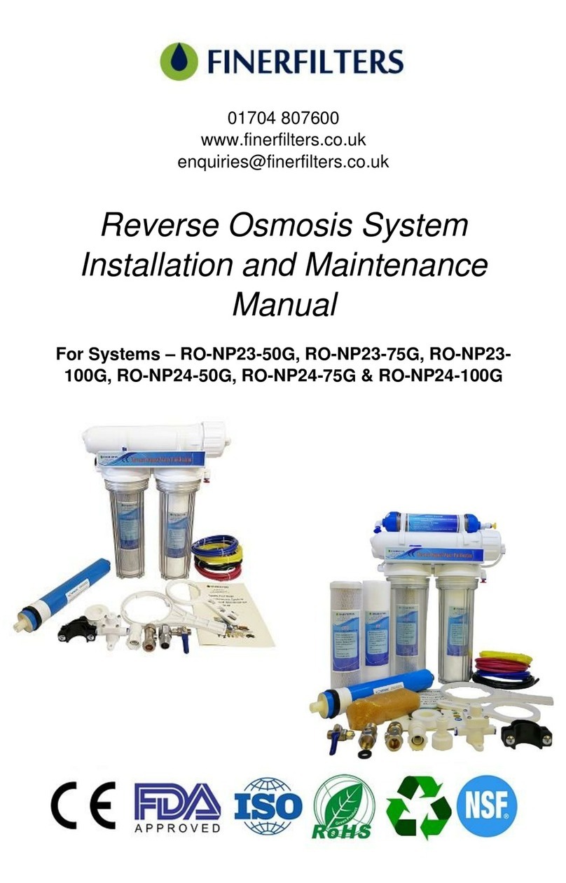 Finerfilters RO-NP23-50G Installation and maintenance manual Finerfilters RO-NP23-50G Installation and maintenance manual