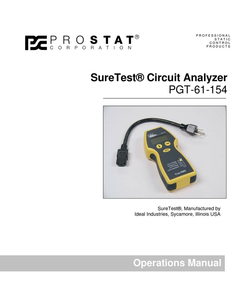 Prostat SureTest PGT-61-154 Operation manual