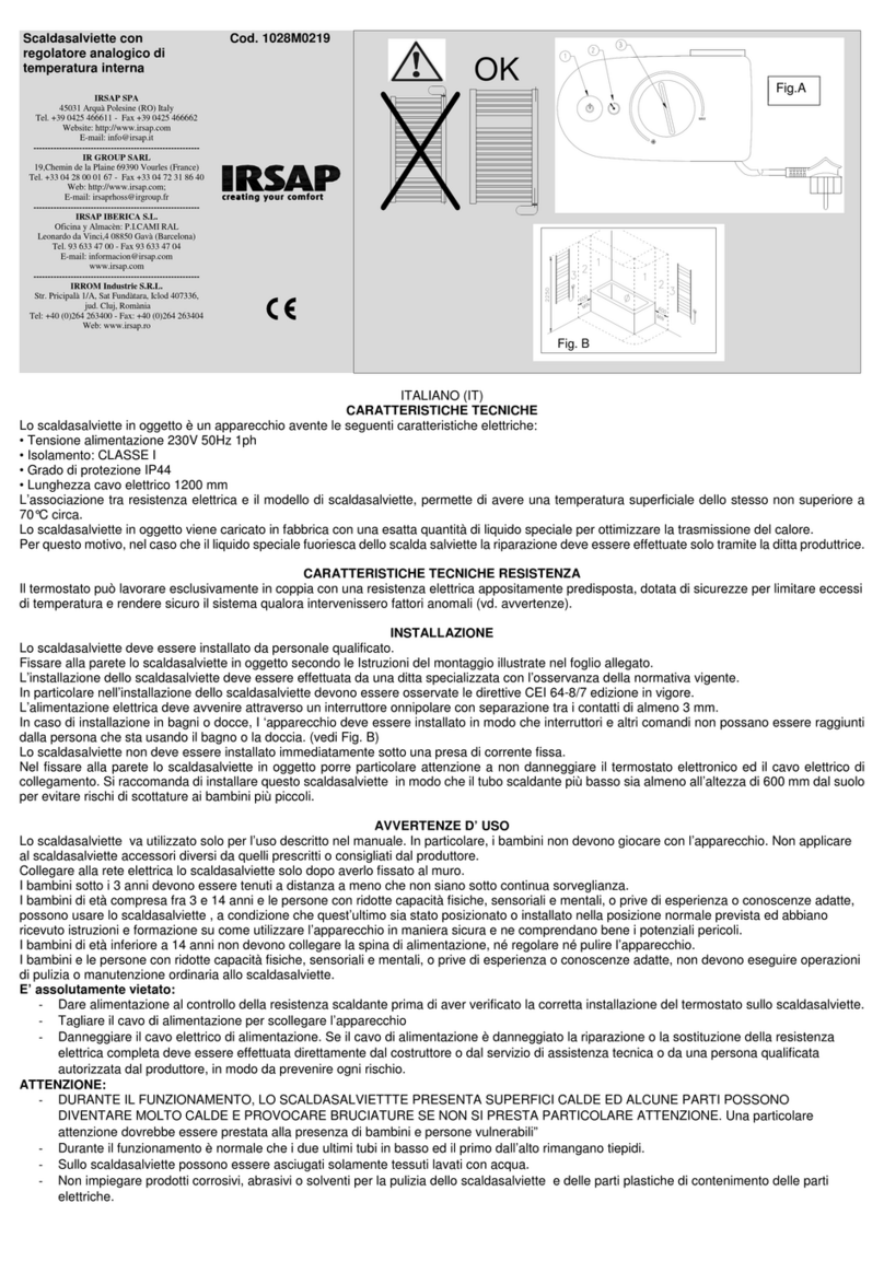 IRSAP VELA 700 manual