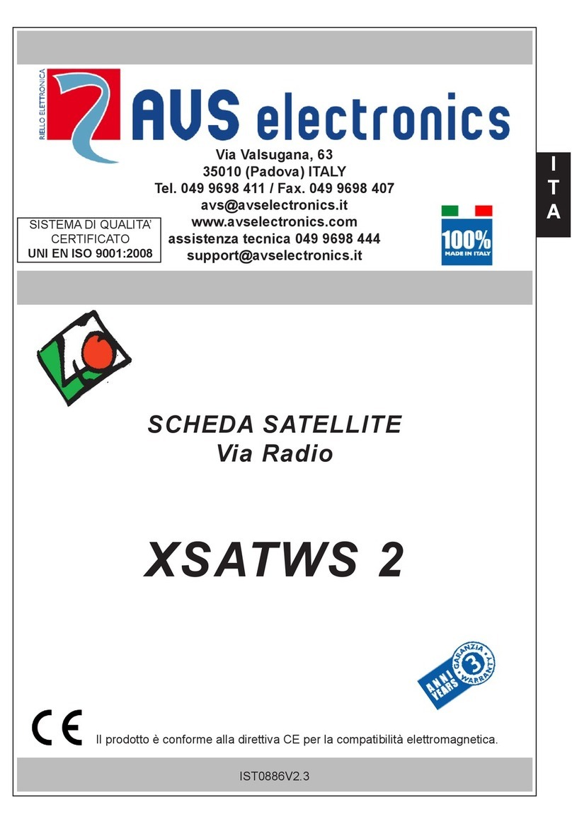 AVS Electronics XSATWS 2 manual