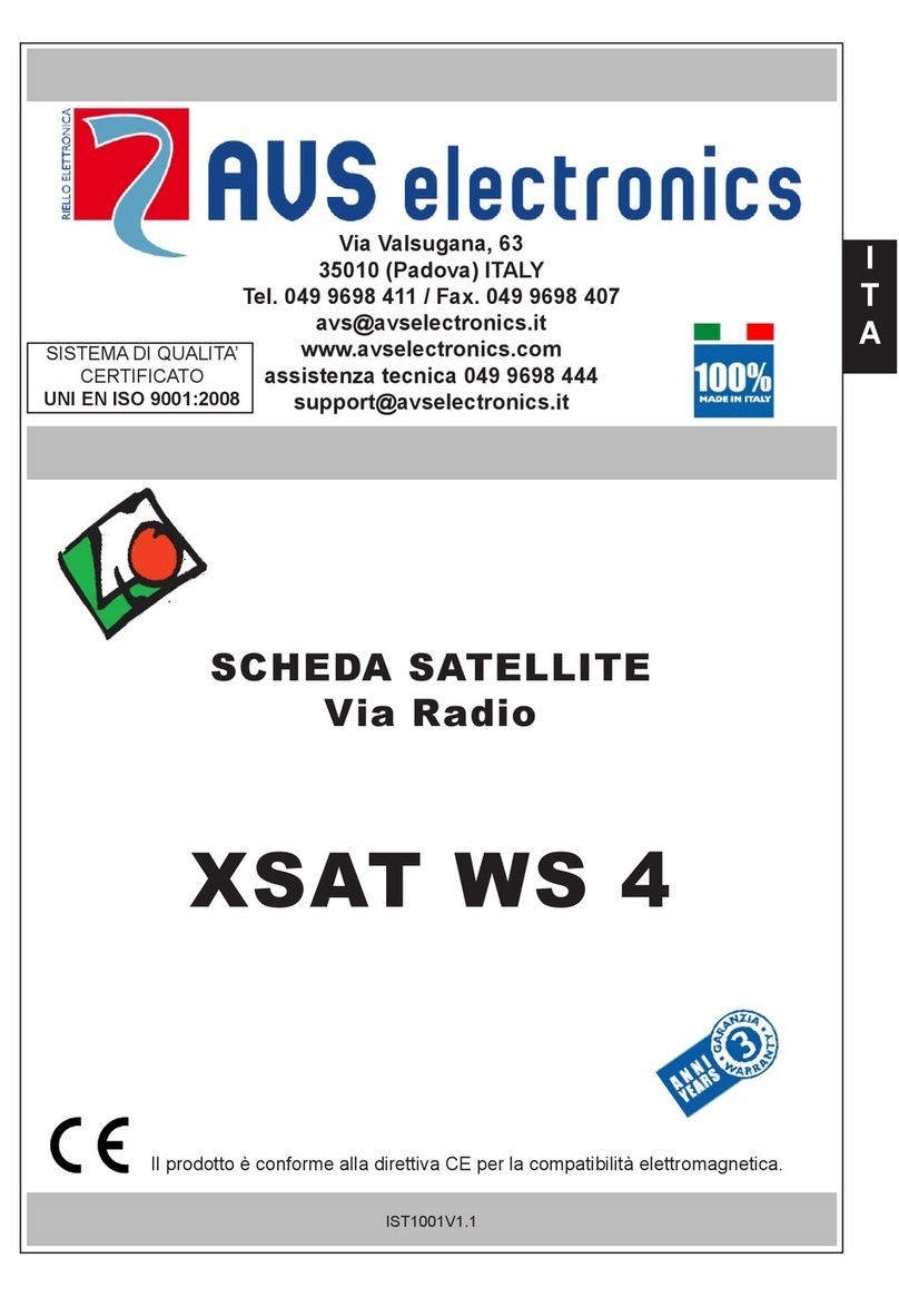 AVS Electronics XSAT WS 4 installation manual