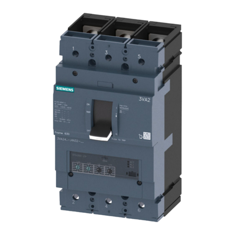 Siemens 3VA23 H Series operating instructions