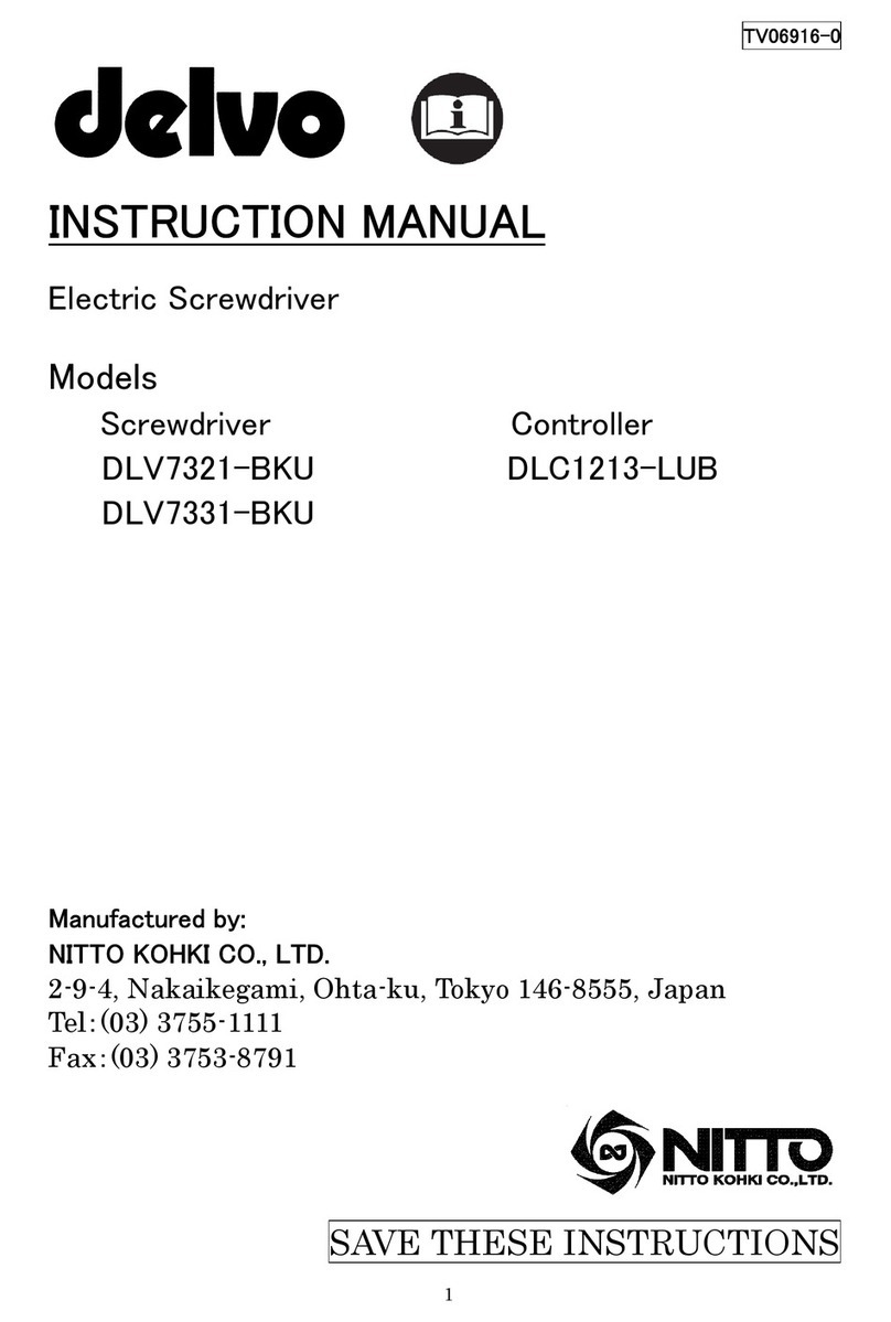 Nitto Kohki Delvo DLV7321-BKU User manual