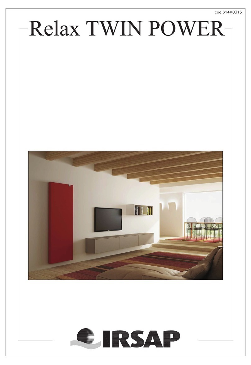 IRSAP Relax Twin Power User manual