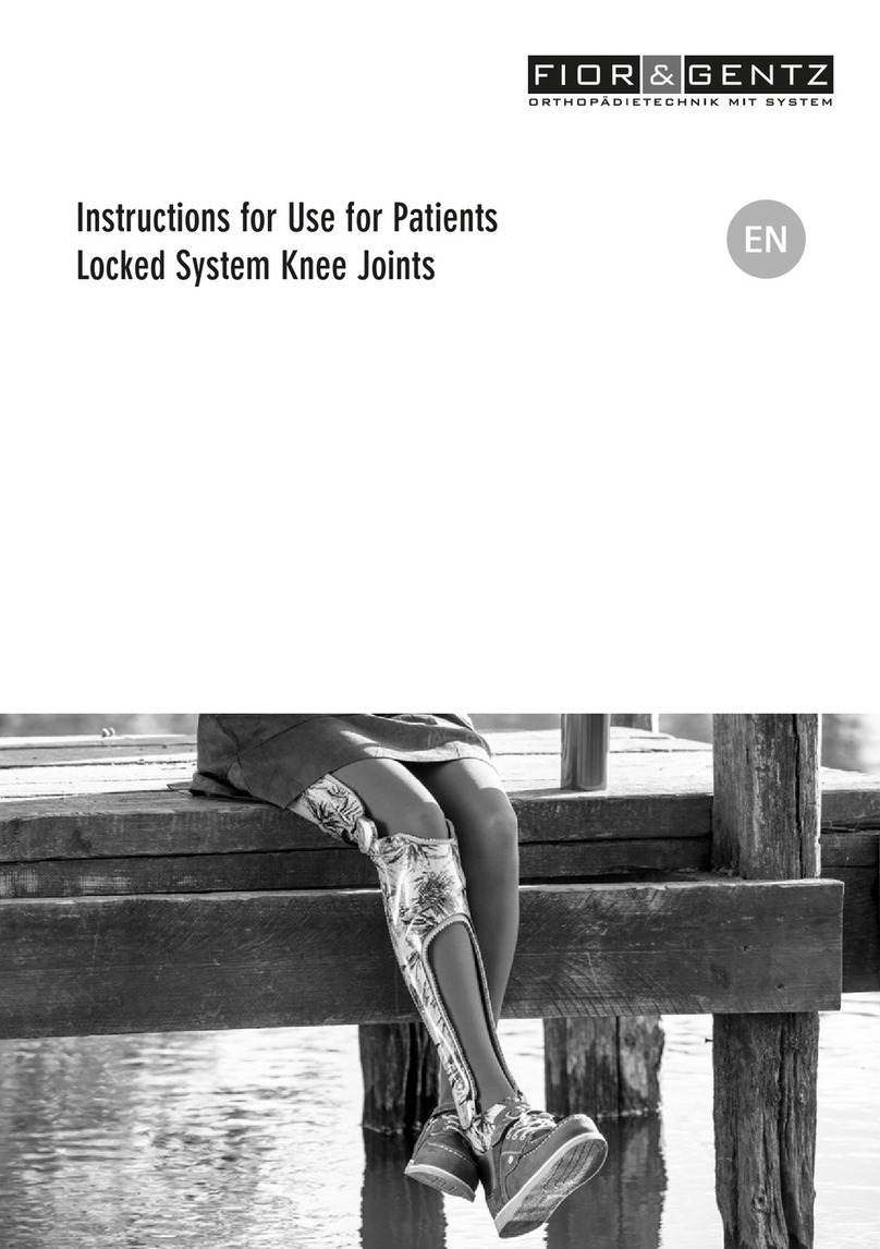 FIOR & GENTZ Locked System Knee Joints Instructions for Use for Patients