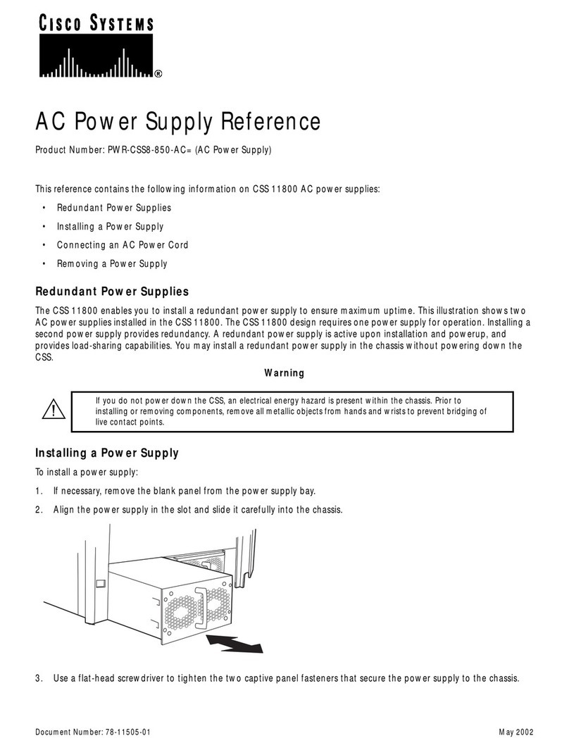 Cisco PWR-CSS8-850-AC Reference