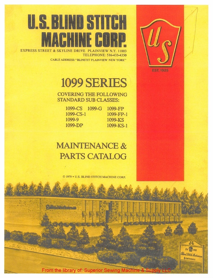 U.S. BLIND STITCH 1099 Series Instruction Manual