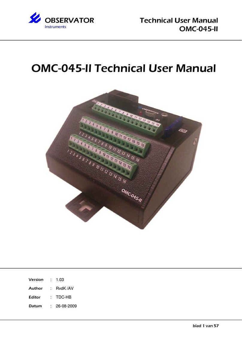 Observator Instruments OMC-045-II User manual