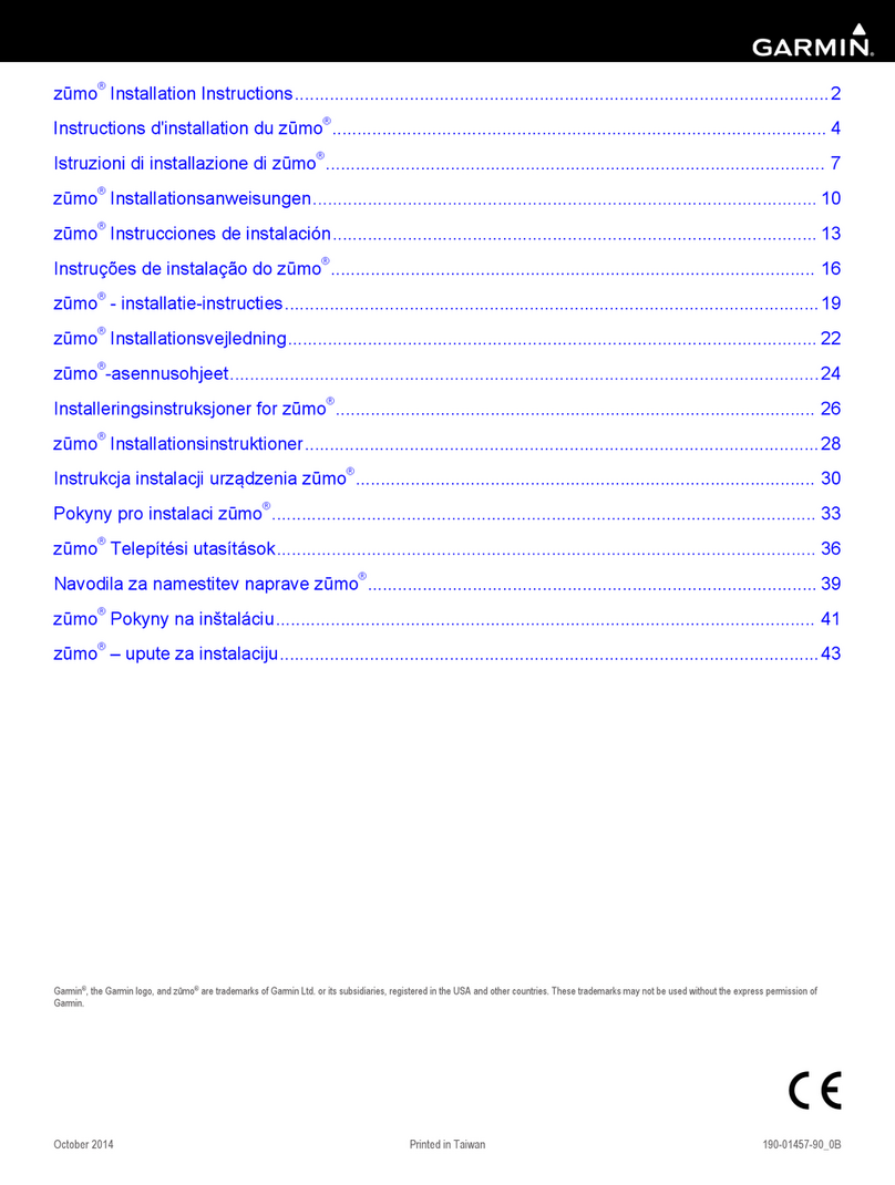Garmin Zumo 200 Series User manual