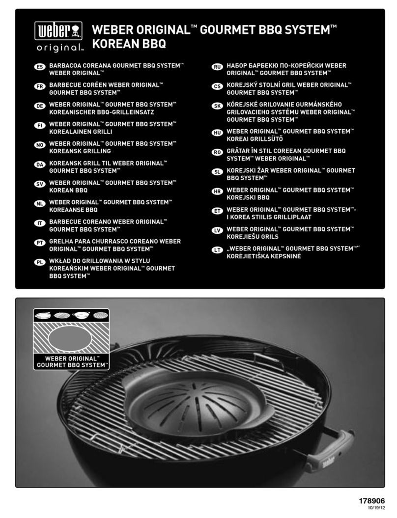 Weber ORIGINAL GOURMET BBQ SYSTEM Summit 400... User manual Weber ORIGINAL GOURMET BBQ SYSTEM Summit 400... User manual