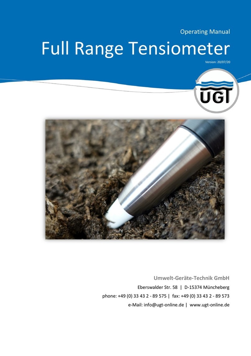 UGT Full Range Tensiometer User manual