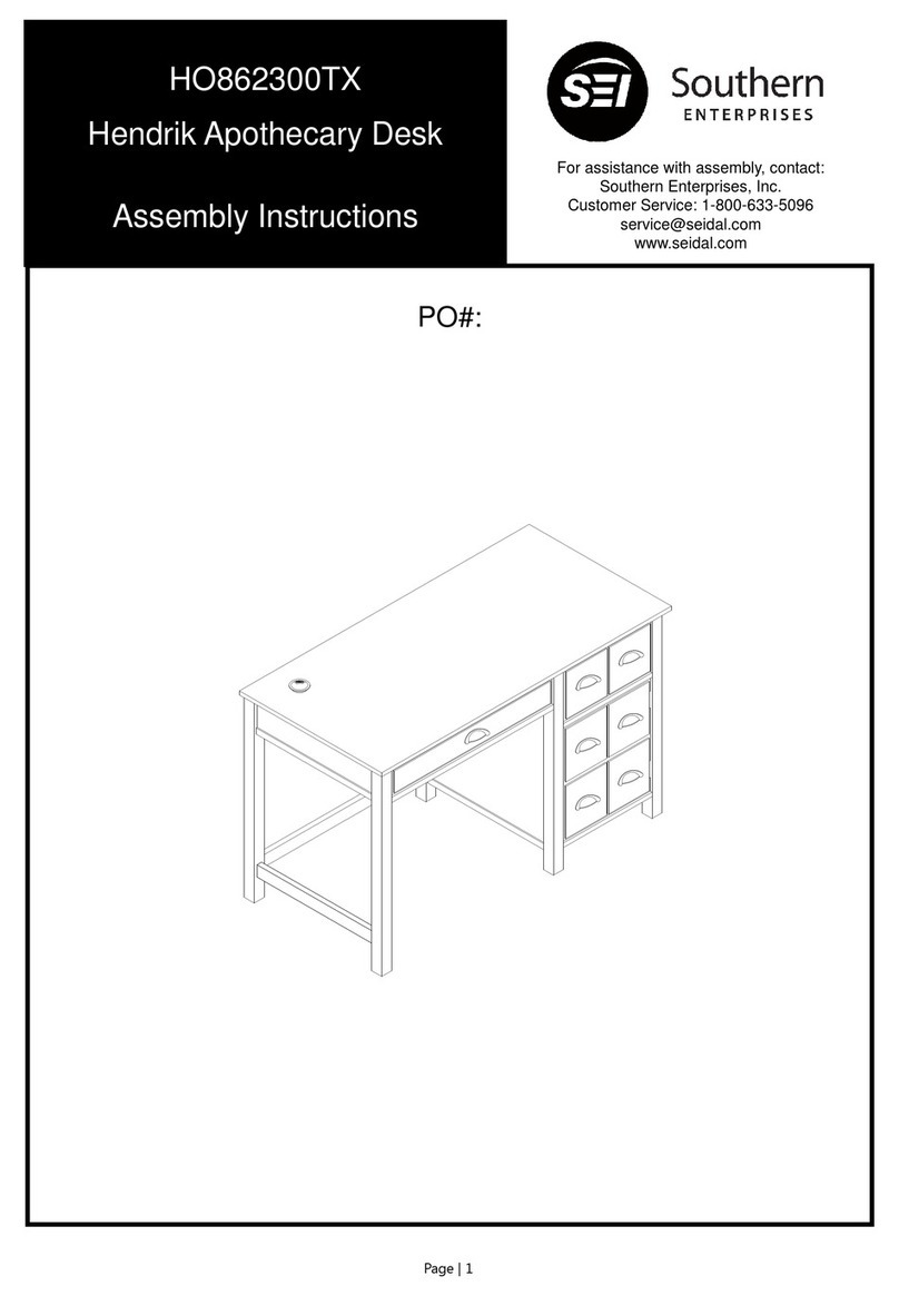 Southern Enterprises HO862300TX Assembly instructions Southern Enterprises HO862300TX Assembly instructions