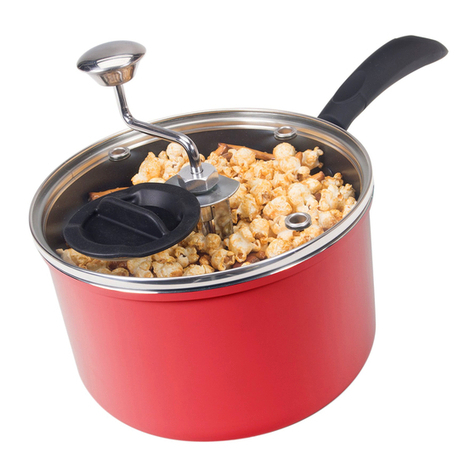 ZIPPY Pop Stovetop Snack Maker Use and care instructions
