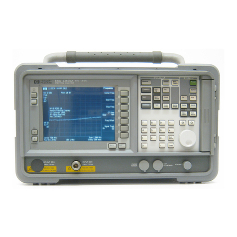 Agilent Technologies ESA-L1500A Installation and operation manual Agilent Technologies ESA-L1500A Installation and operation manual