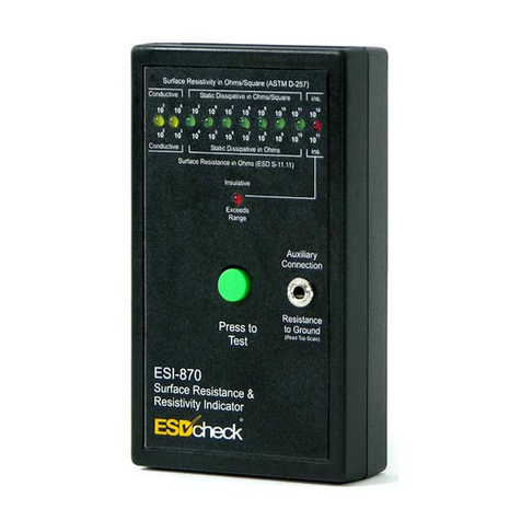 Prostat ESD check ESI-870 Operation manual