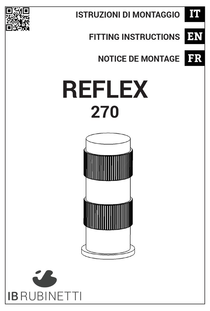 IB RUBINETTI REFLEX 270 Fitting instructions IB RUBINETTI REFLEX 270 Fitting instructions