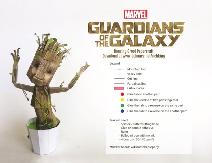 Marvel Guardians of the Galaxy Dancing Groot... quick start guide