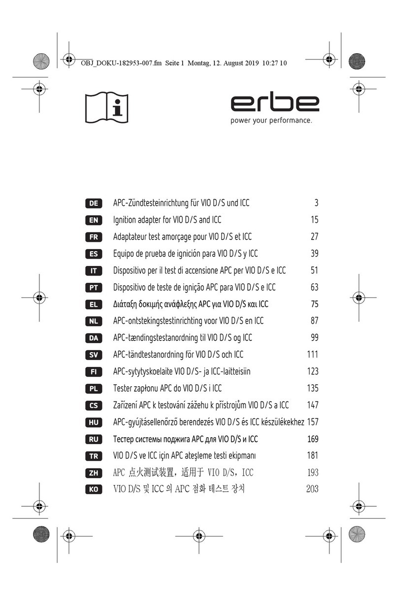 Erbe 20183-070 Operating instructions Erbe 20183-070 Operating instructions