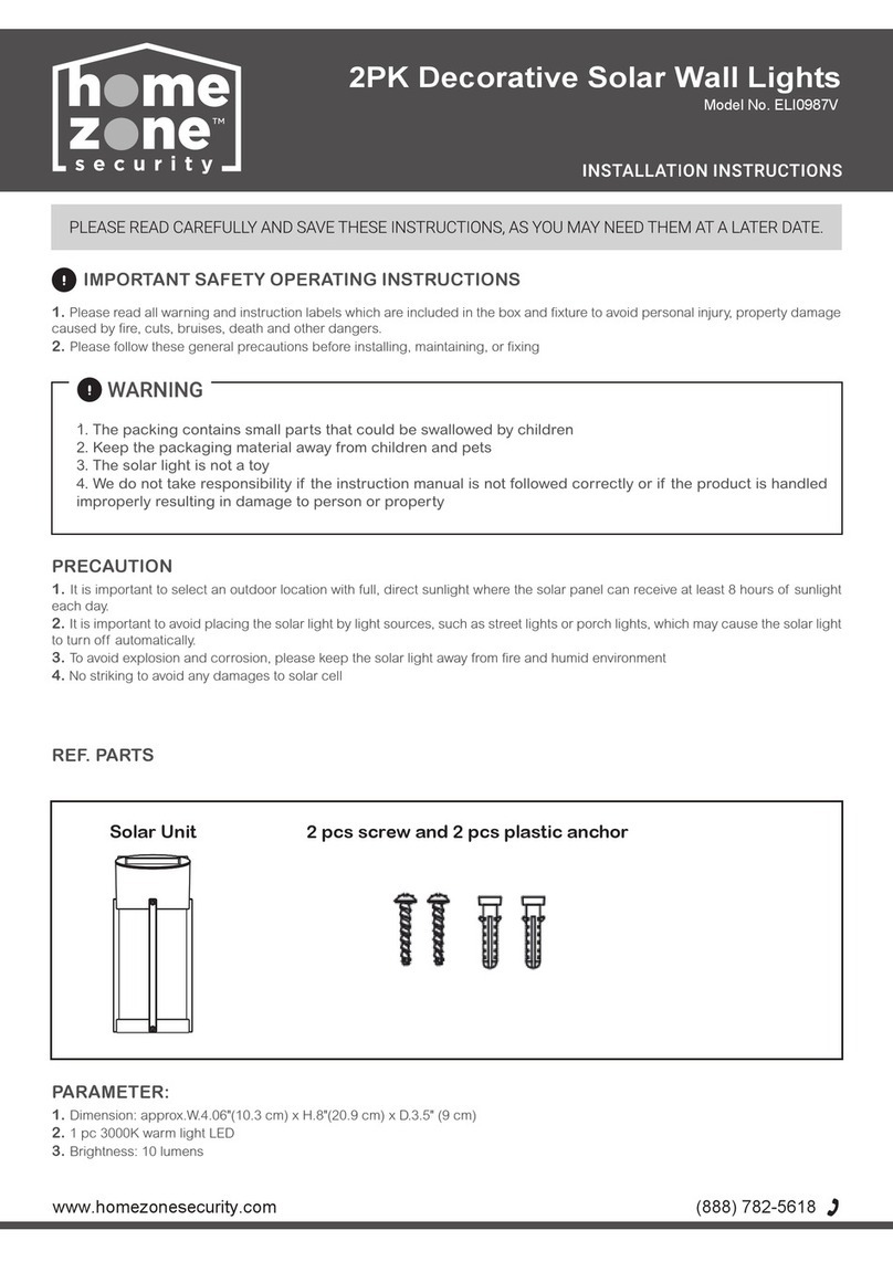 Home Zone Security ELI0987V User manual Home Zone Security ELI0987V User manual