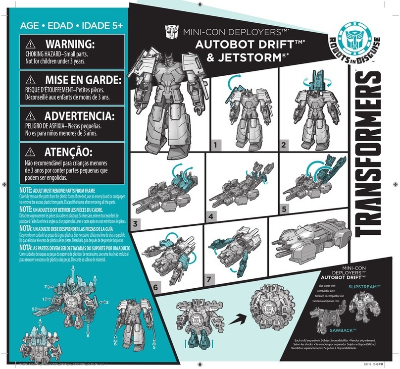Hasbro Transformers Robots in Disguise Mini-Con Deployers Autobot... Quick start quide Hasbro Transformers Robots in Disguise Mini-Con Deployers Autobot... Quick start quide