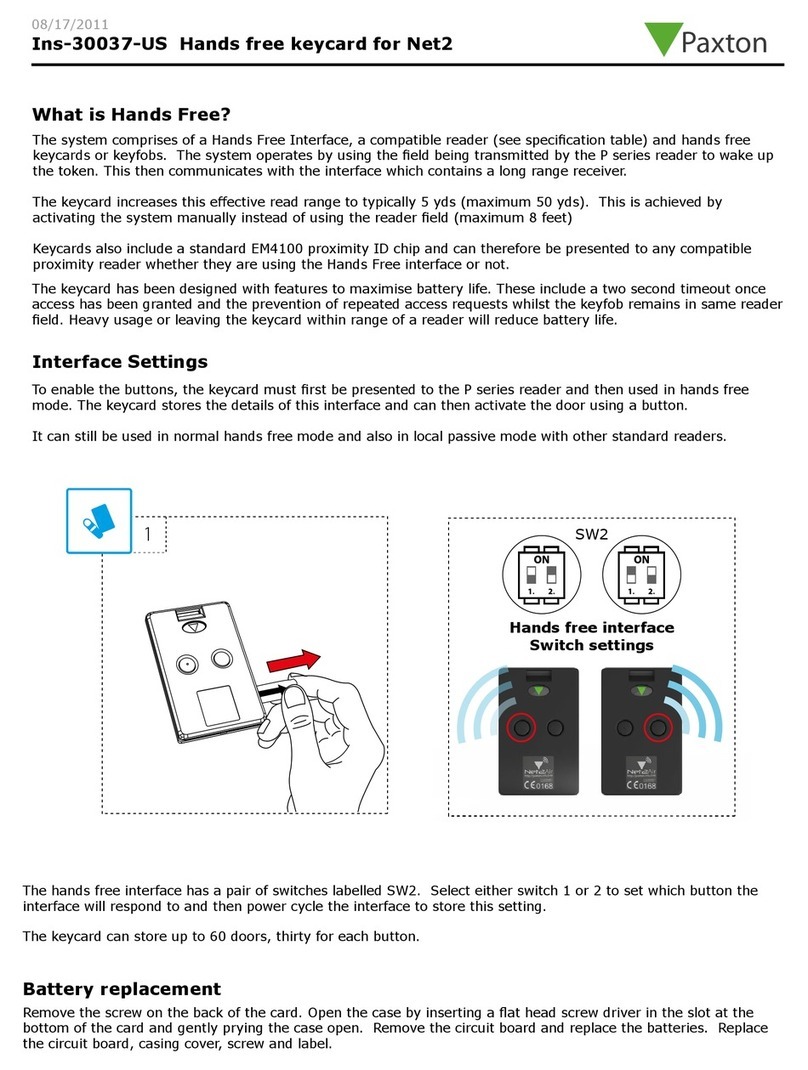 Paxton 690-333-US User manual