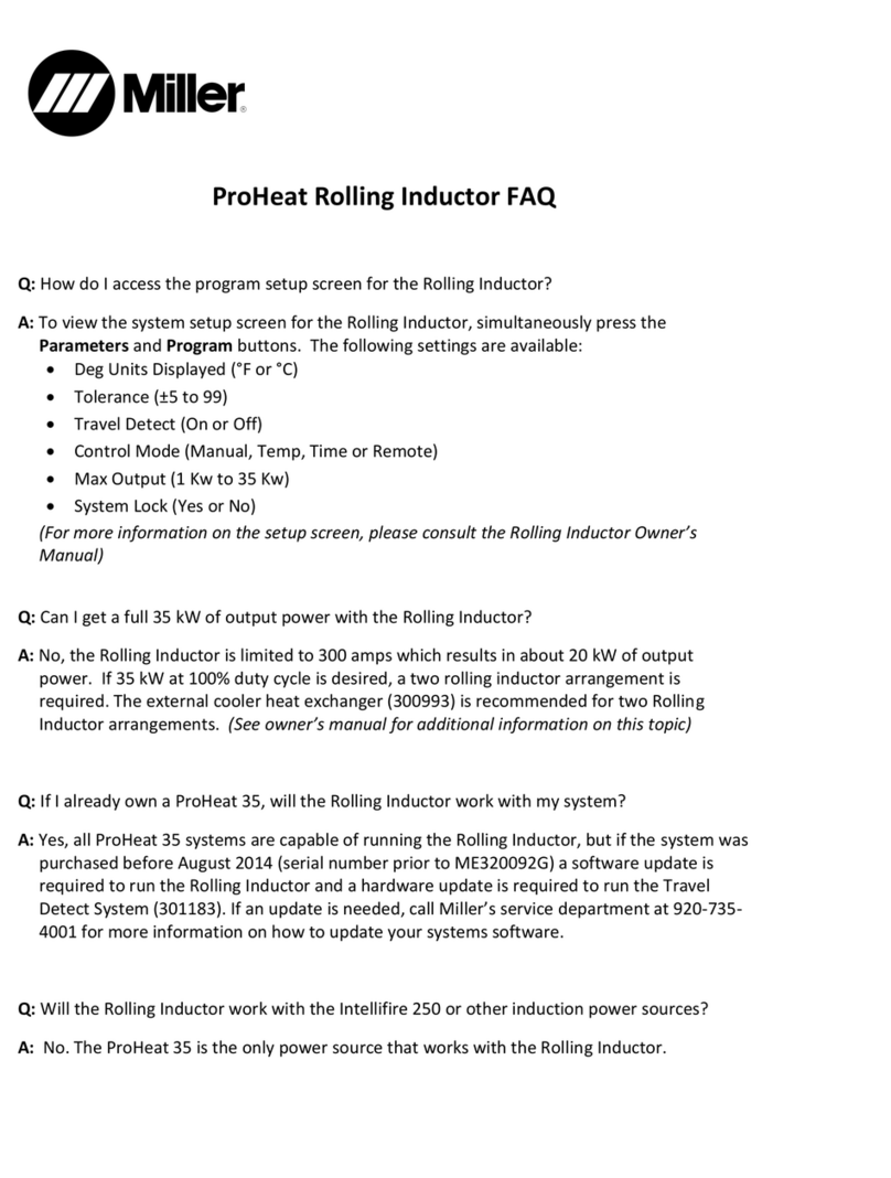 Miller ProHeat Rolling Inductor Faq