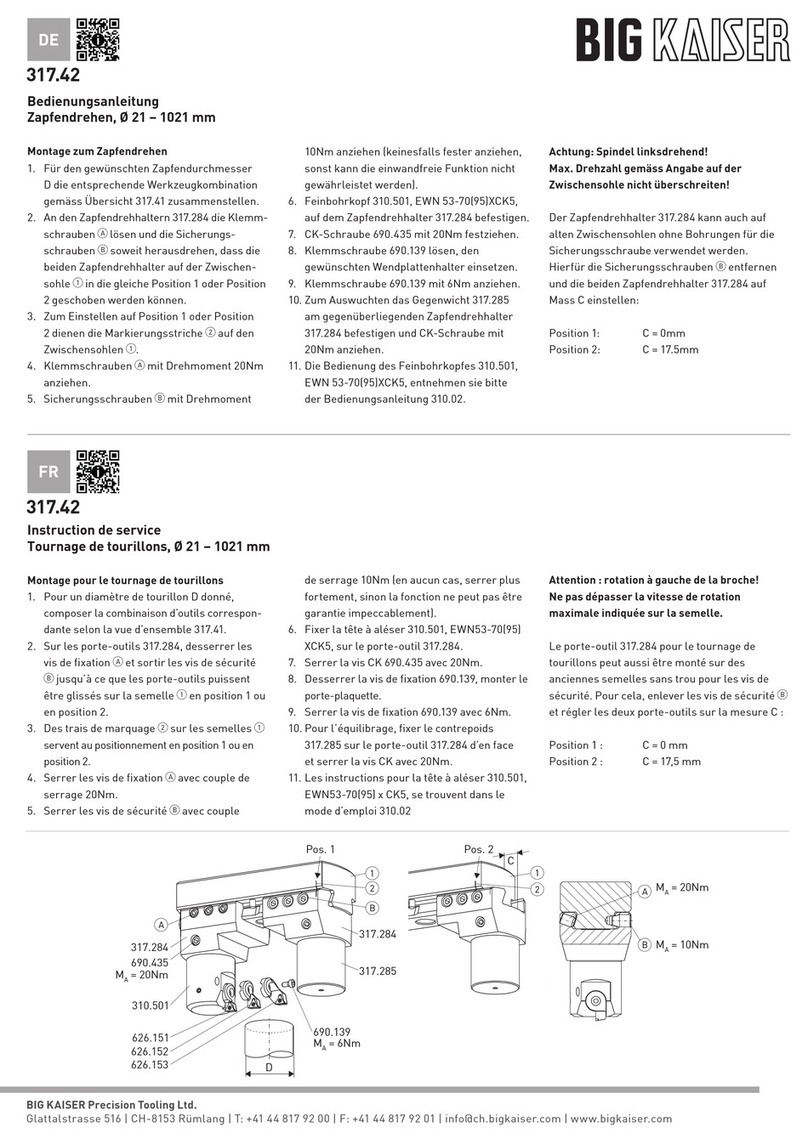 BIG KAISER 317.42 User manual
