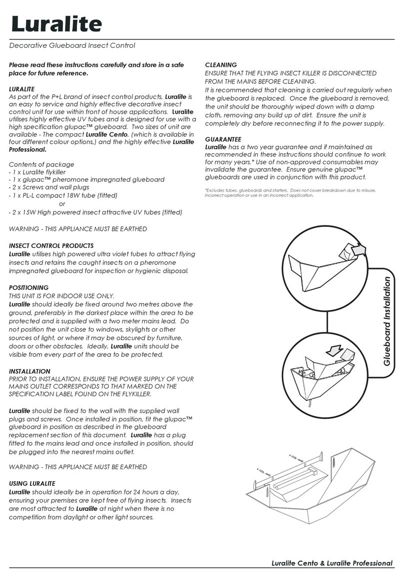 P+L Luralite Cento instructions