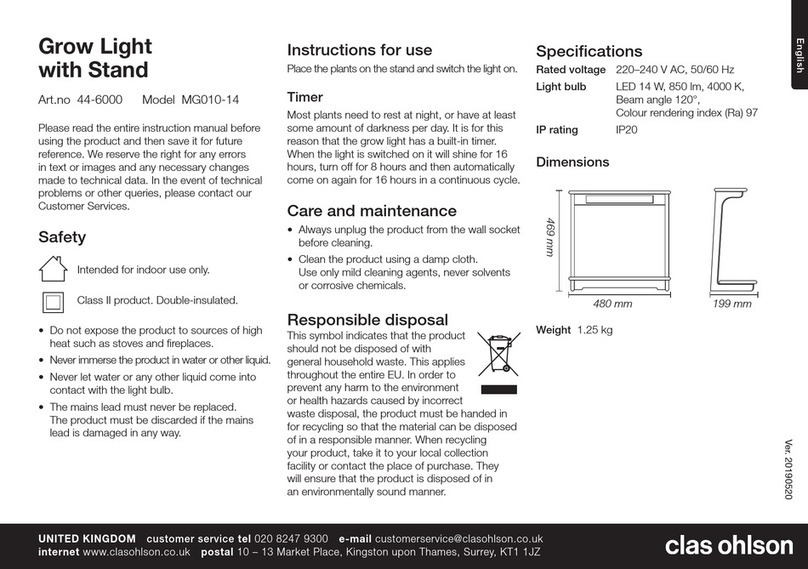Clas Ohlson MG010-14 Instructions for use