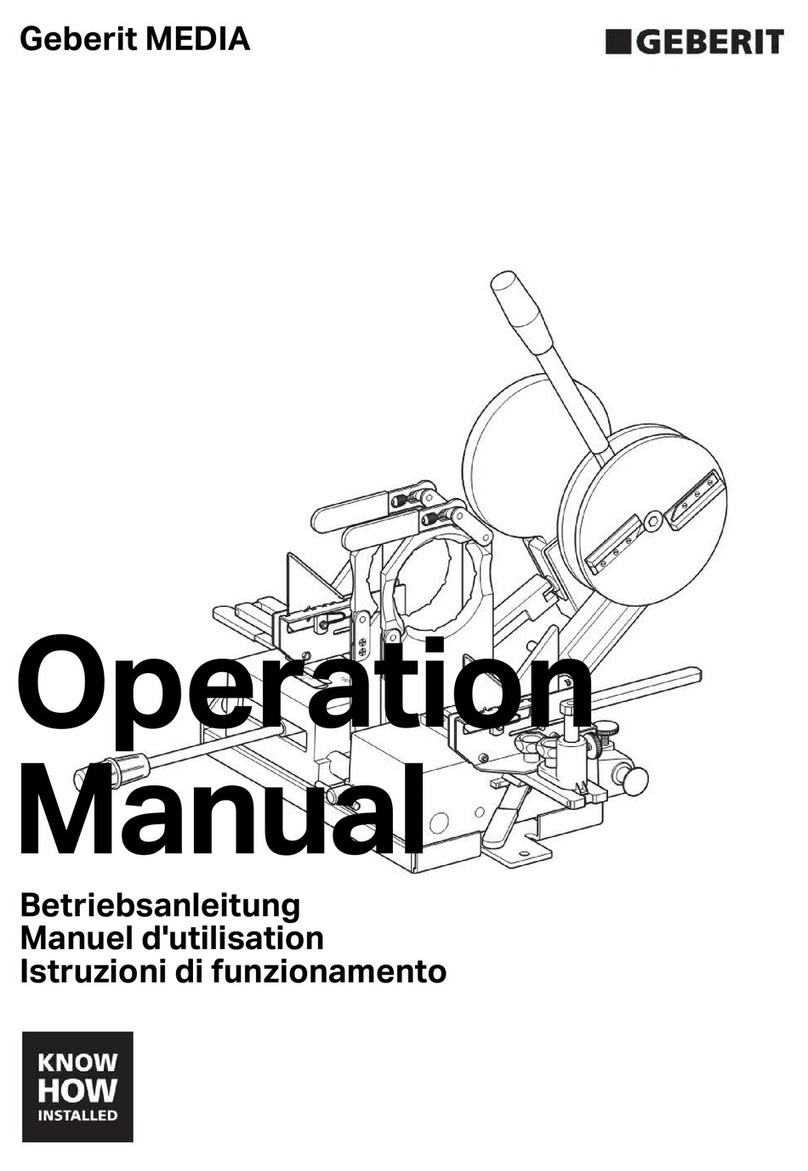 Geberit MEDIA 160 Operation manual Geberit MEDIA 160 Operation manual