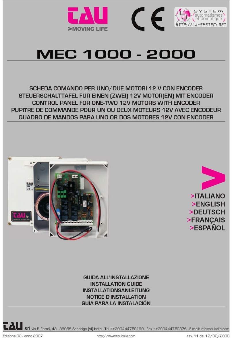 tau MEC 1000 installation guide