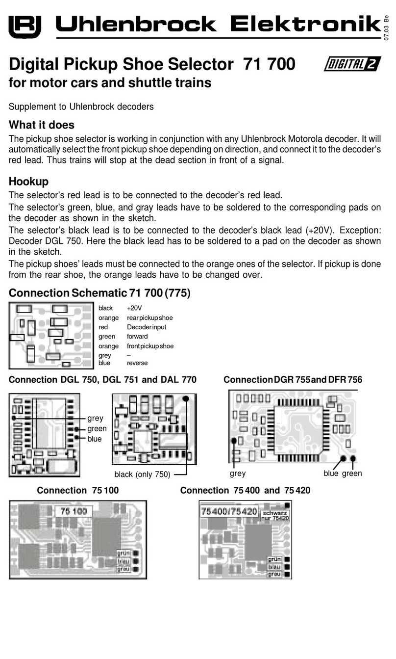 Uhlenbrock Elektronik 71 700 Supplement