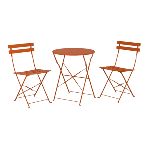John Lewis JL Soho Bistro Set quick start guide
