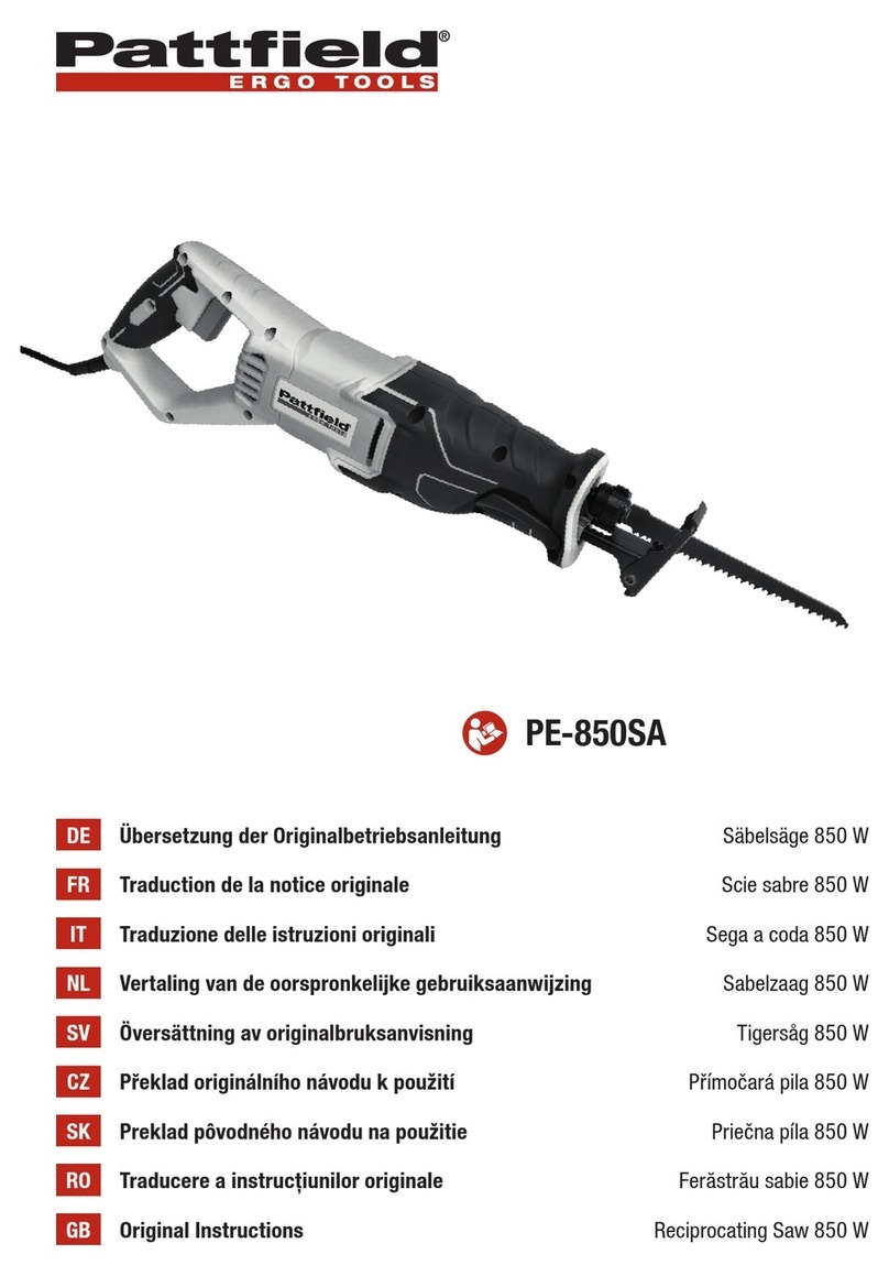 Pattfield Ergo Tools PE-850SA Original instruction