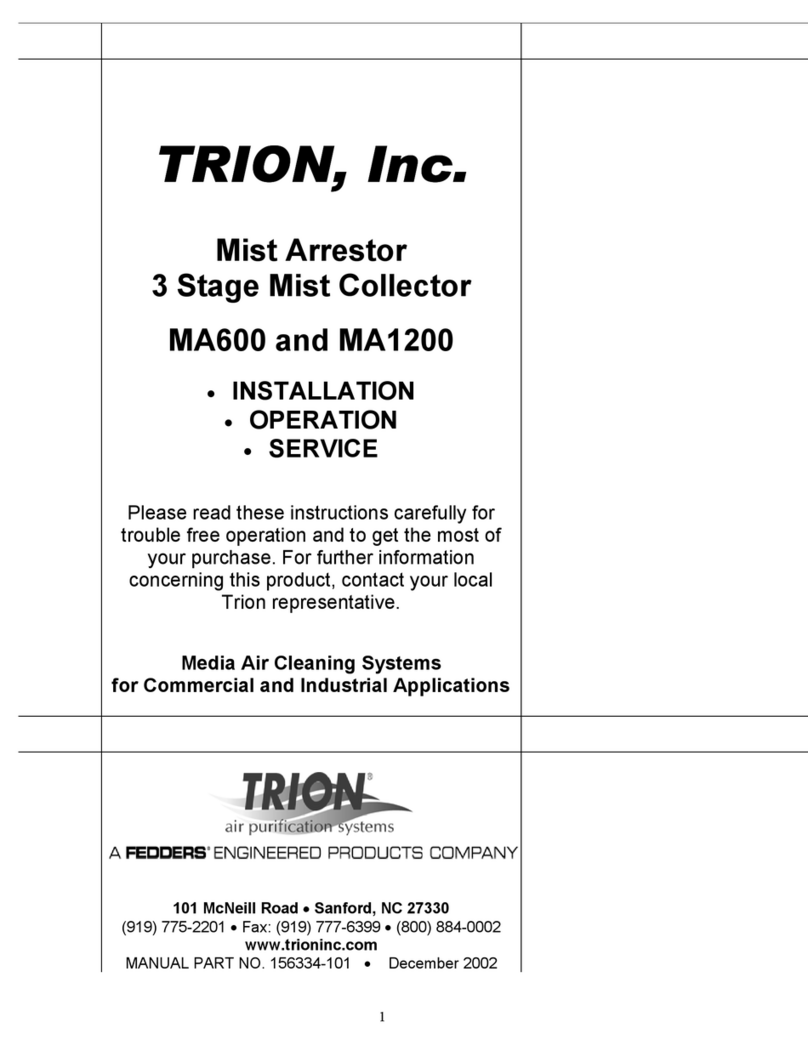 Trion MA600 Operation manual