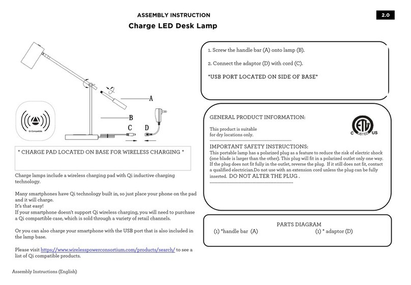 Adesso 4217 Collette Assembly instruction