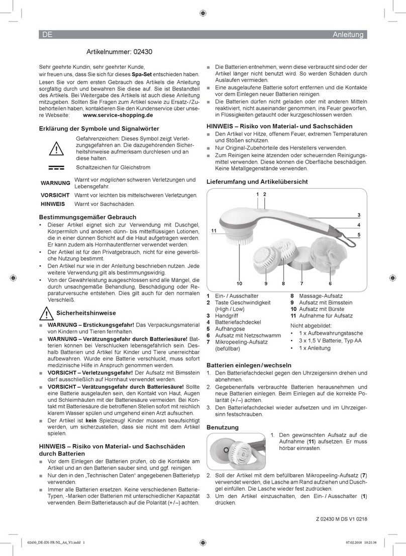 DS Produkte VEG33865 instructions