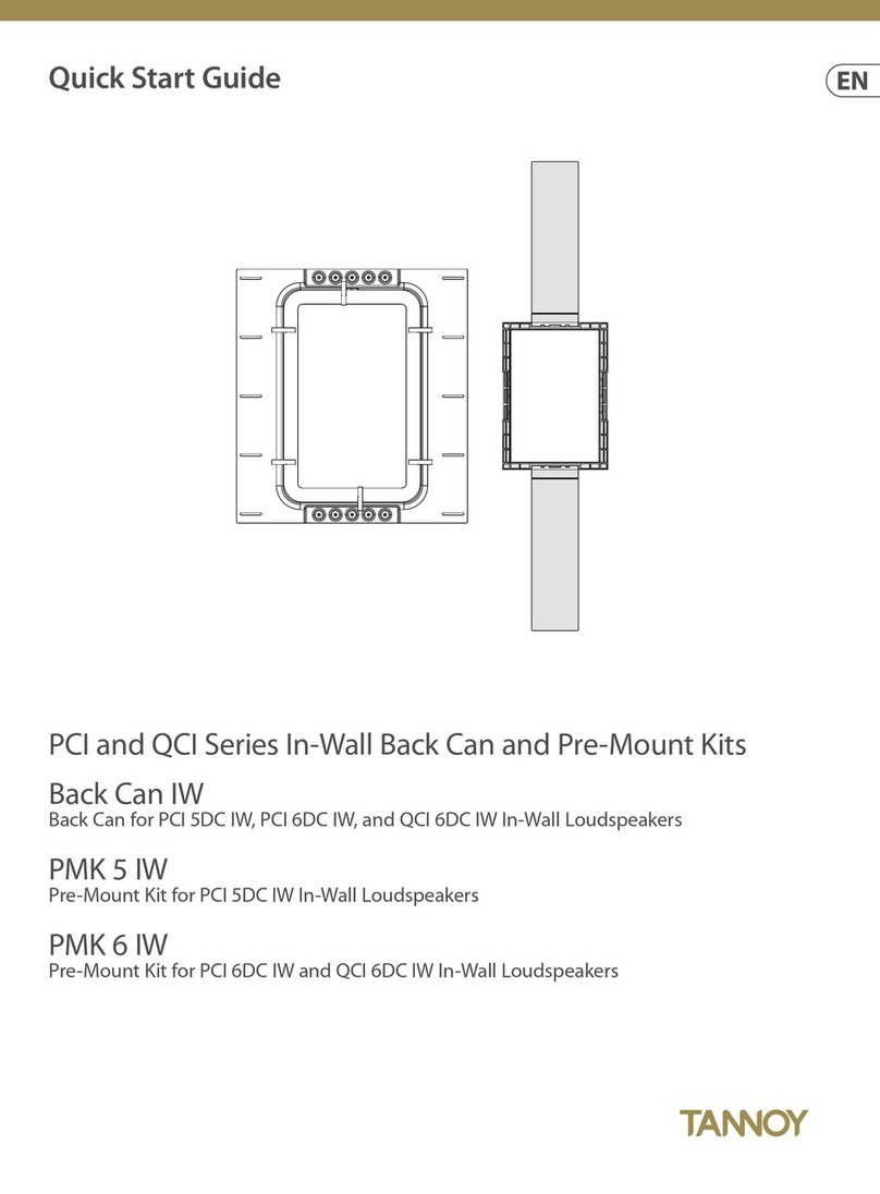 Tannoy PCI Series User manual