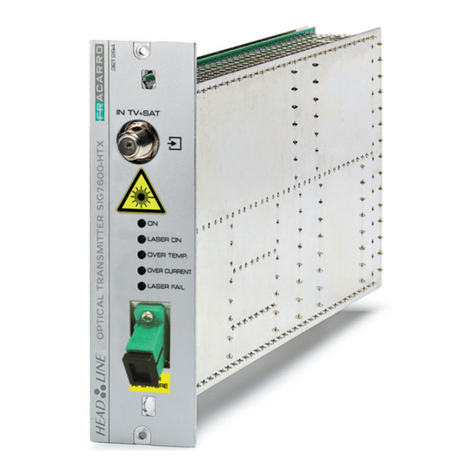 Fracarro HEADLINE SIG7600-HTX operating instructions