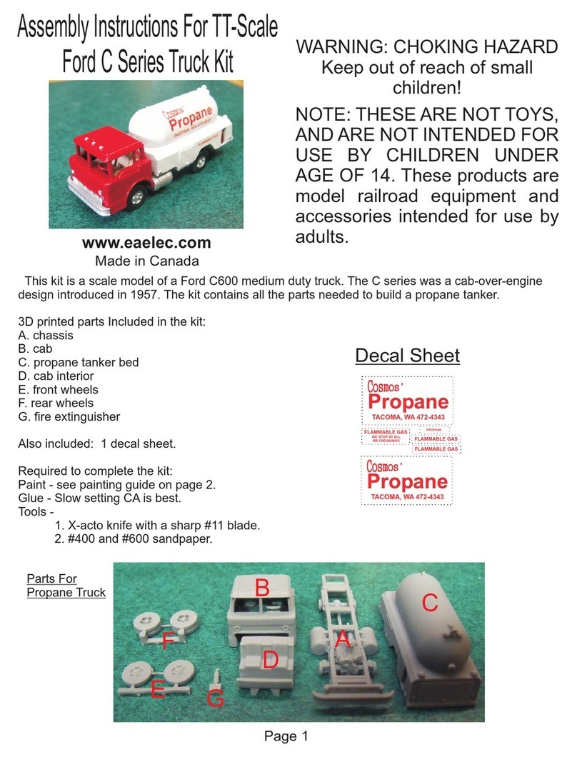 Eaelec TT-Scale Ford C Series Truck Kit Aassembly Instructions
