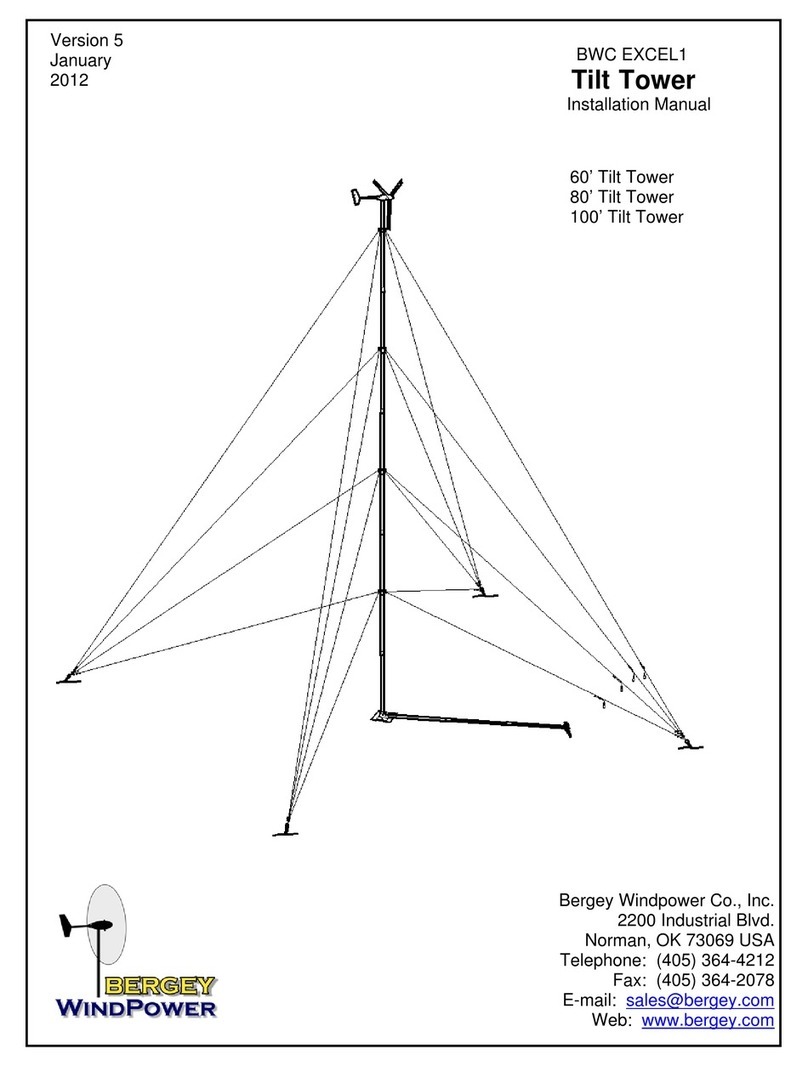 Bergey Tilt Tower User manual
