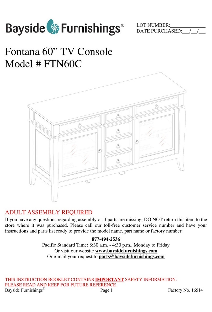Bayside Furnishings Fontana FTN60C User manual Bayside Furnishings Fontana FTN60C User manual