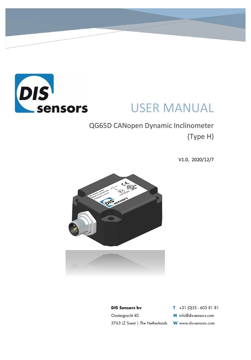DIS Sensors QG65D User manual