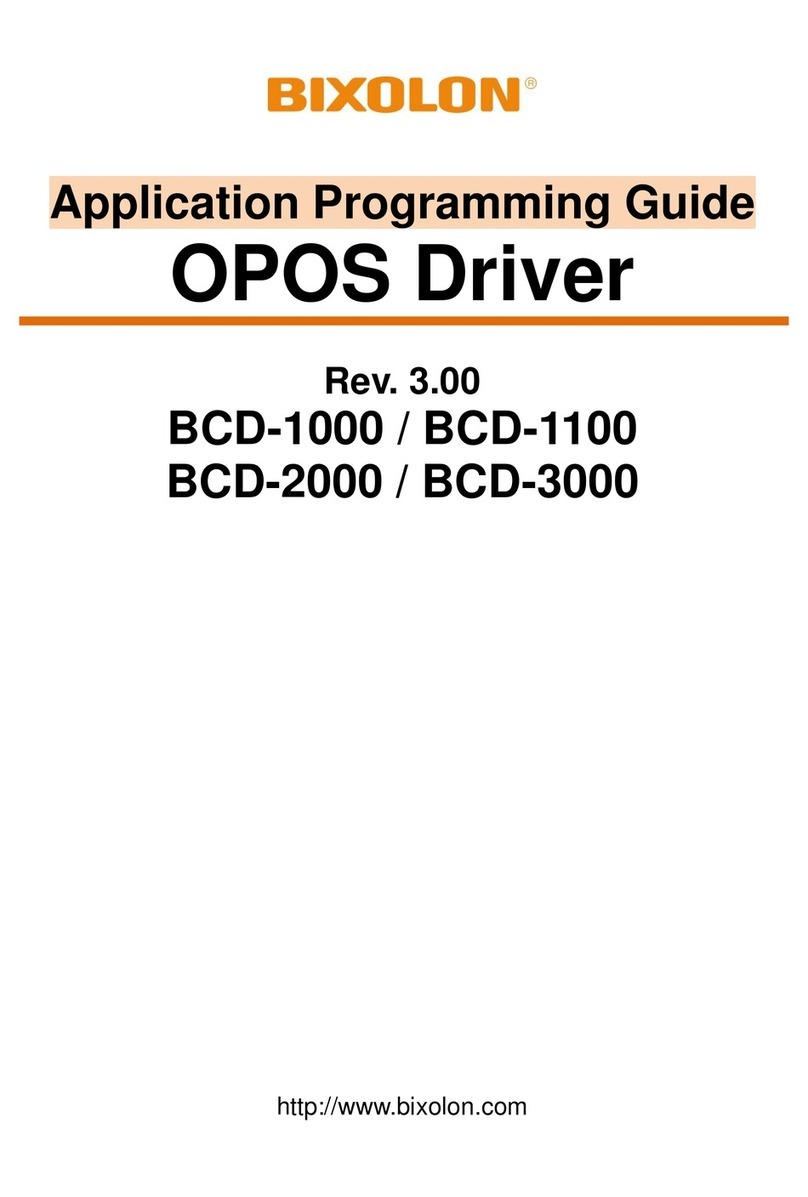 BIXOLON BCD-1000 Programming guide