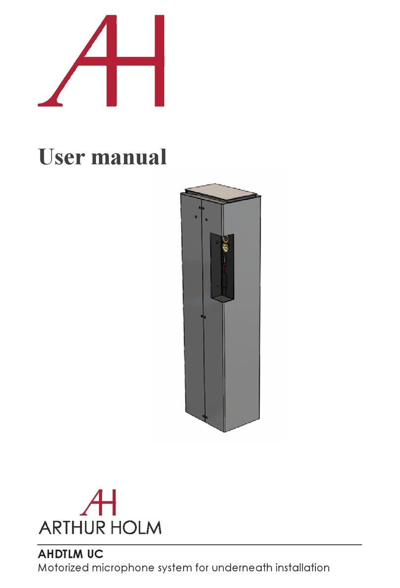 ARTHUR HOLM AHDTLM UC user manual