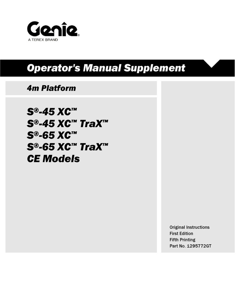 Terex Genie S-45XC Operator's manual supplement