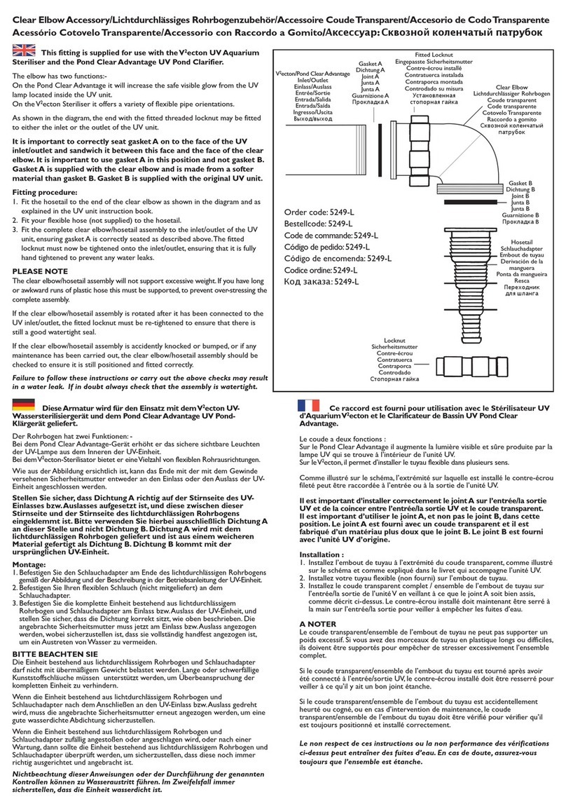 TMC Aquarium 5249-L instructions