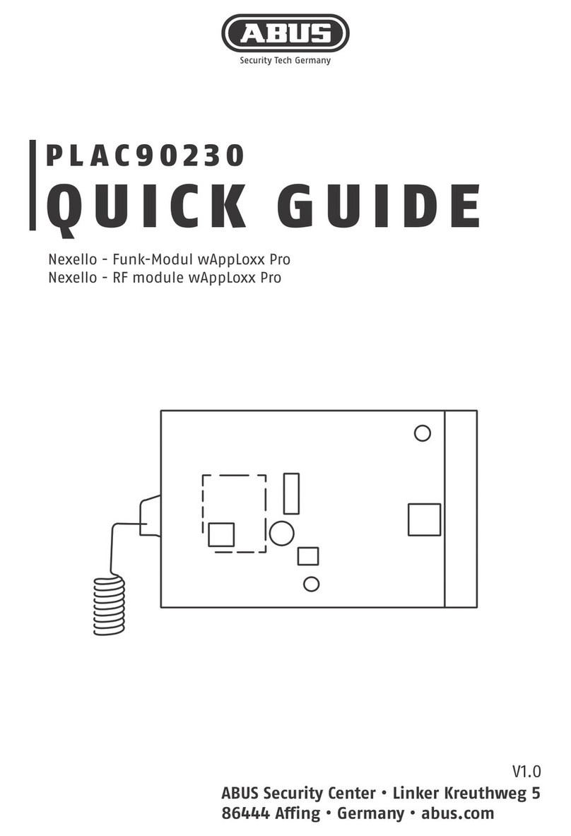 Abus PLAC90230 quick guide