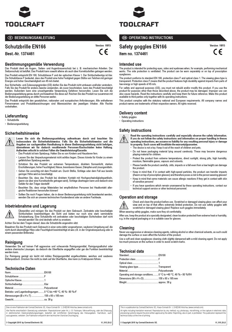 TOOLCRAFT EN166 operating instructions